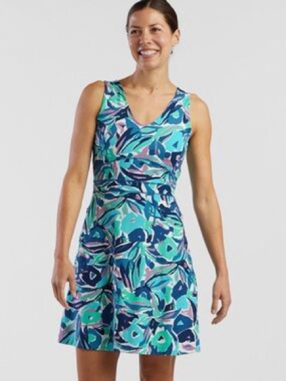 Title Nine Women’s V-Neck Arabella Active Dress Athleisure Sporty Perfofmance